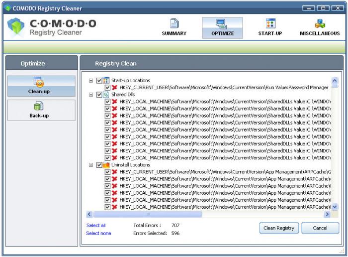 Registry cleaner software full version