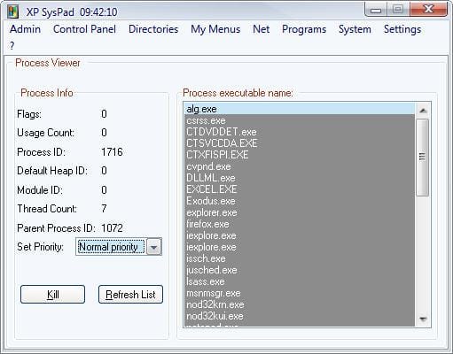 XP Syspad (7.9.6) TC Sur Windows Gratuit Dans Rararchiver Xp-syspad-screenshot
