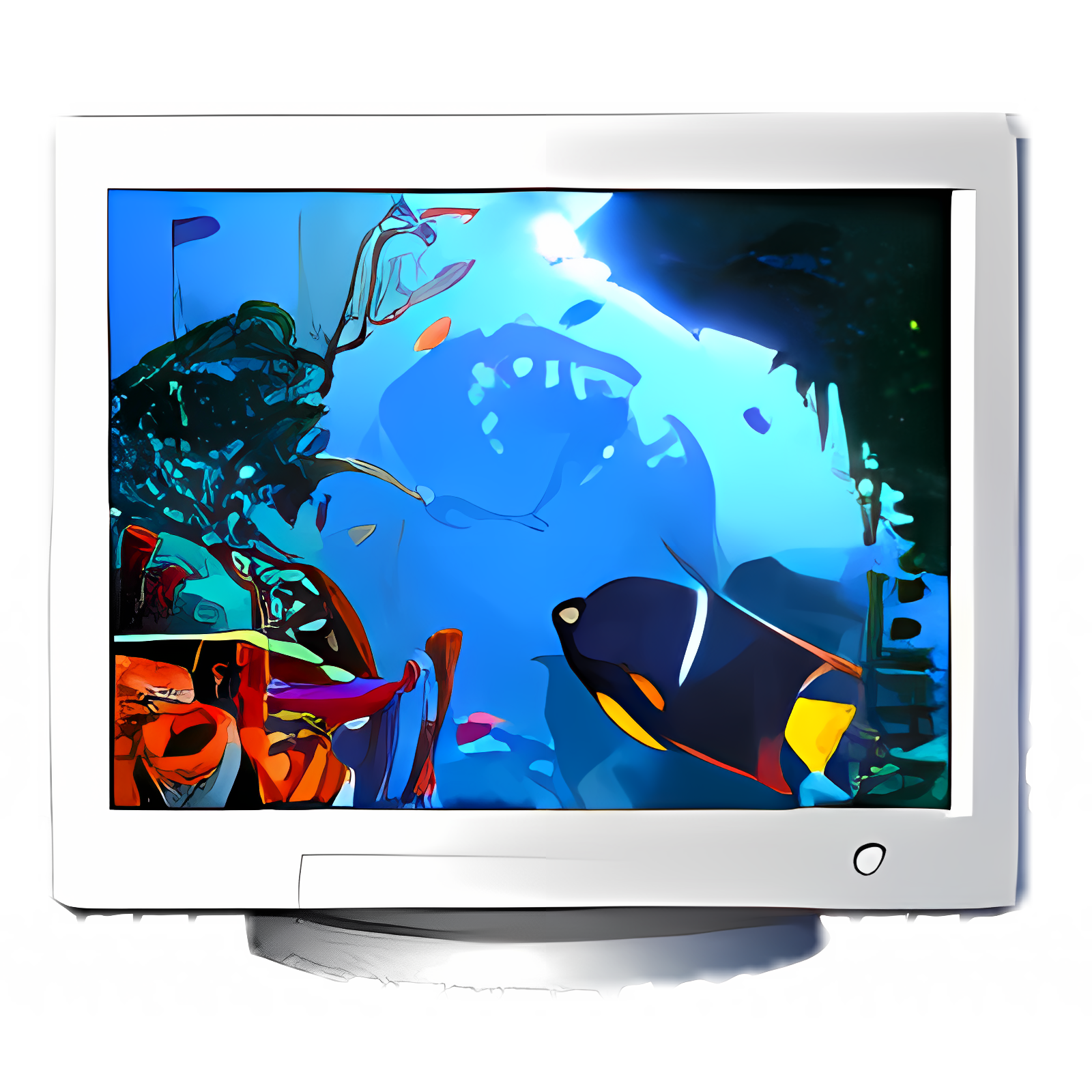 Coral Clock 3D Screensaver