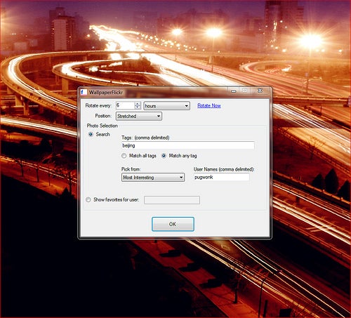 Flickr Wallpaper Rotator