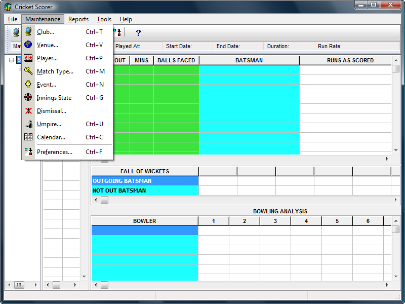 Cricket scoring software pc