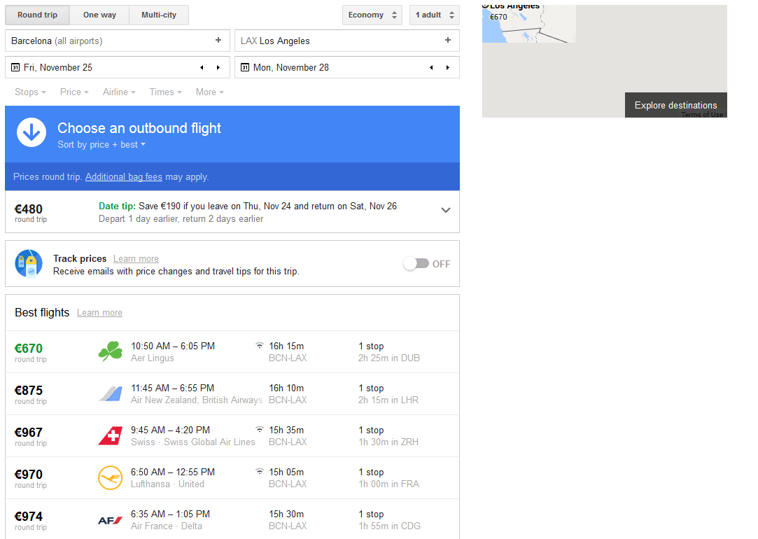 Google Flights Online