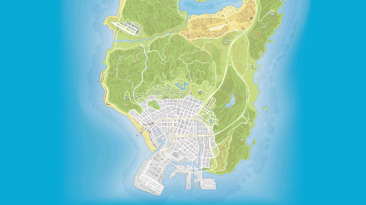 Gta 5 map with street names фото 114