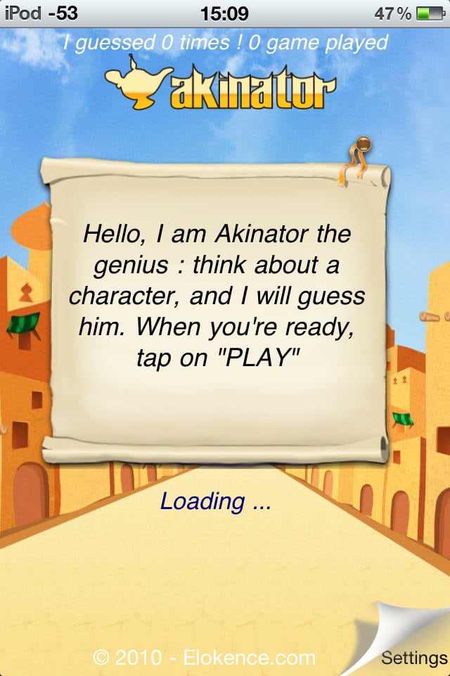Akinator The Genie para iPhone - Descargar - 640 x 960 jpeg 76kB
