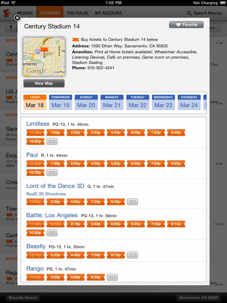 casino fandango movie times