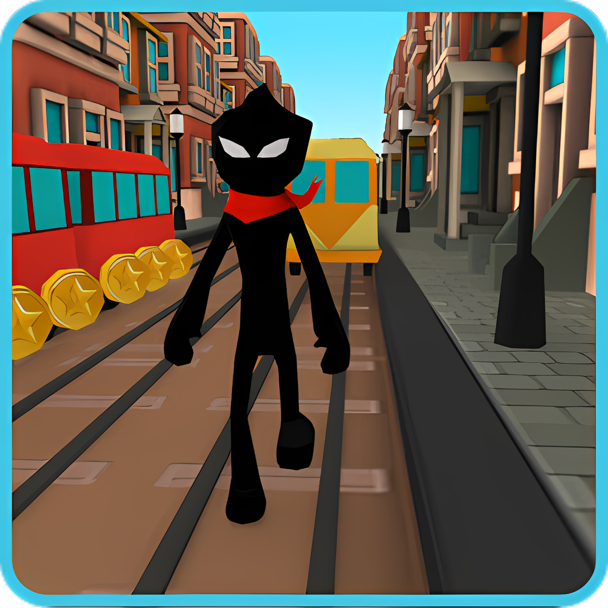 Stickman Subway Runner - City Surf