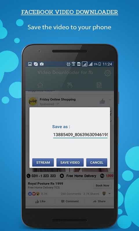 apps download facebook video