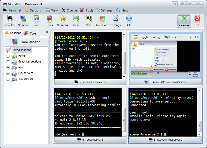 mobaxterm x11 forwarding