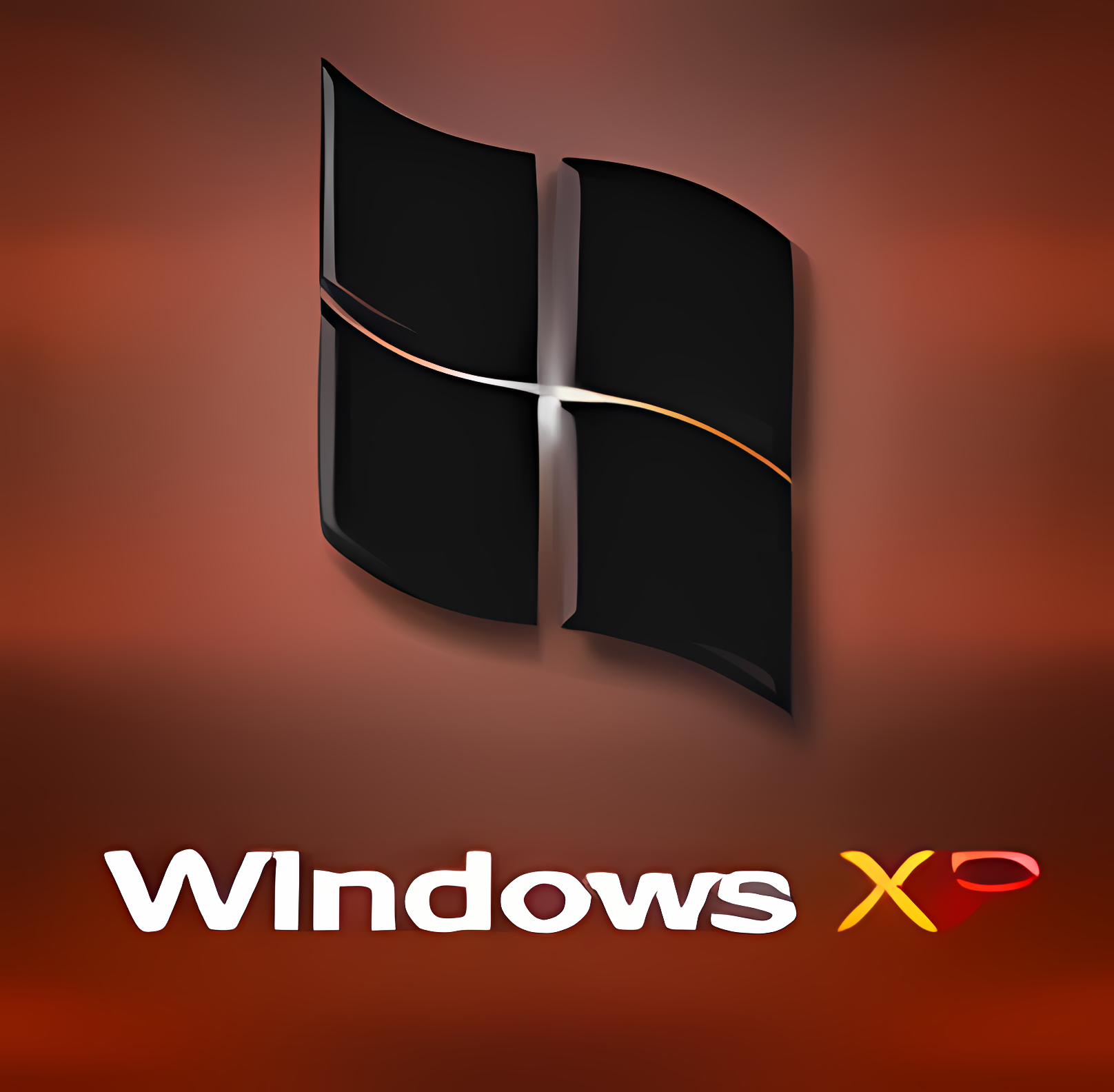 Windows XP Black & Red Wallpaper