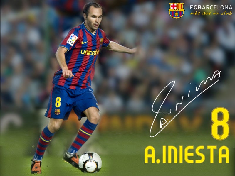 FC Barcelona Andrés Iniesta Wallpaper