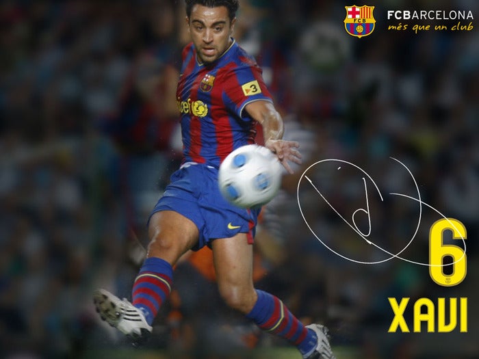 FC Barcelona Xavi Wallpaper