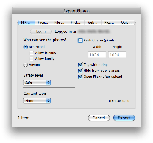 Ffxporter (0.5.1) Descargar A Mac 10.10 Gratis De Dropbox Ffxporter-screenshot