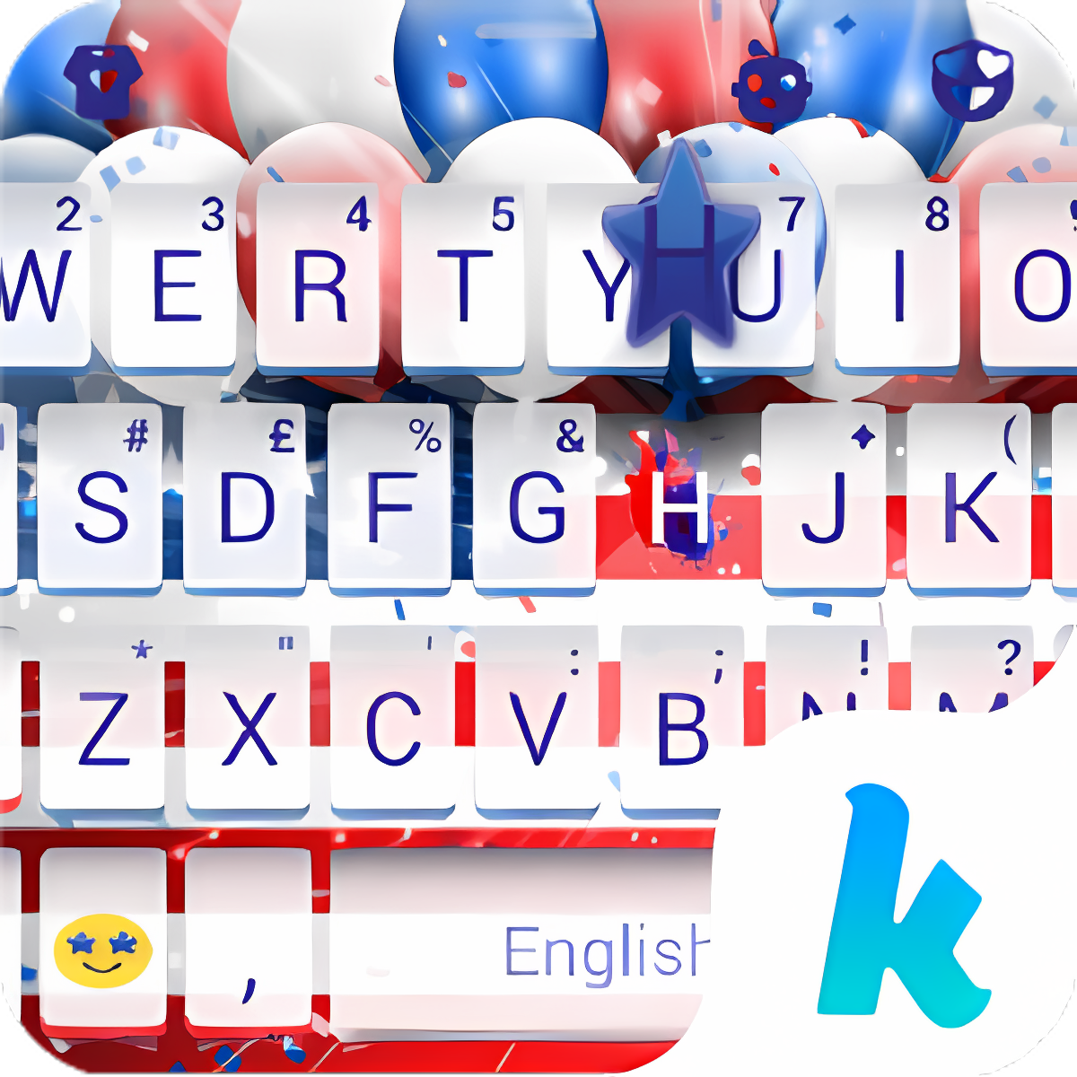 Keyboard - 4th of July New Free Theme