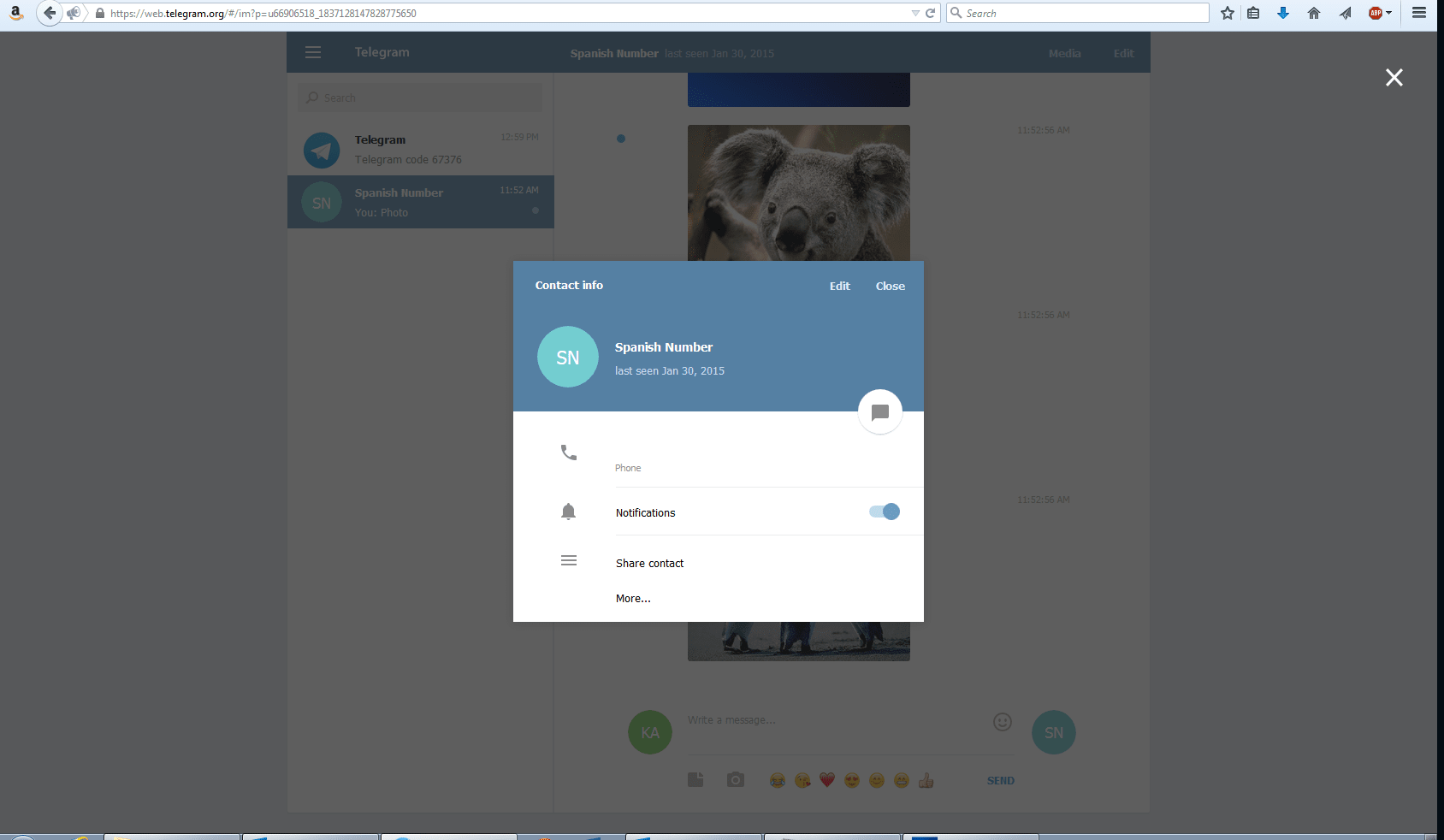 Telegram 4.8.10 instaling