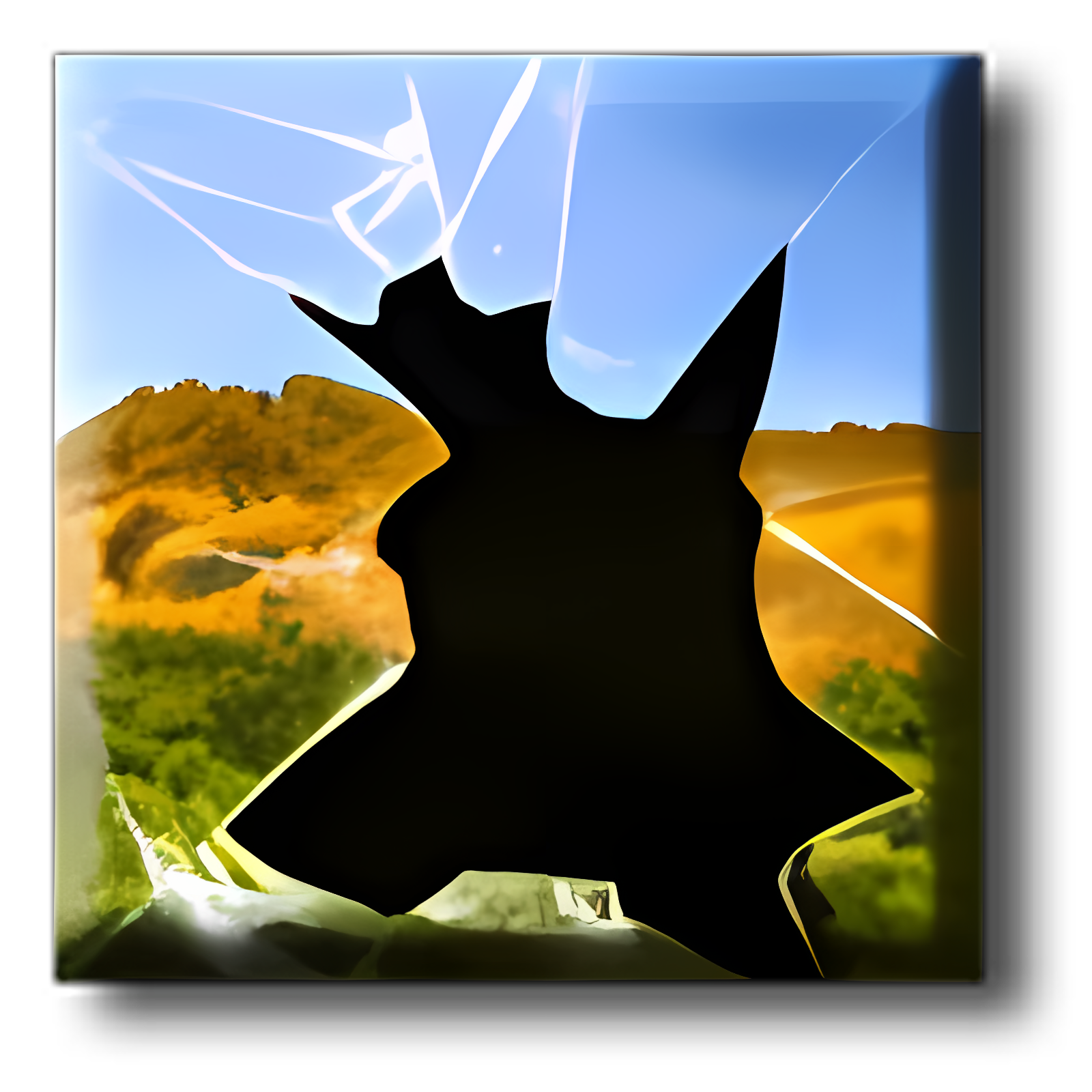 Broken Vista Desert Wallpaper