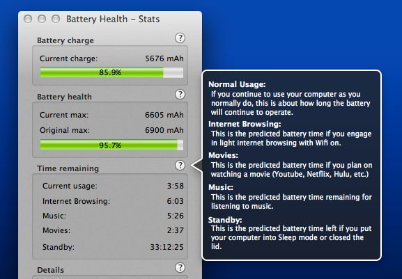 battery health vs battery health 2 for mac