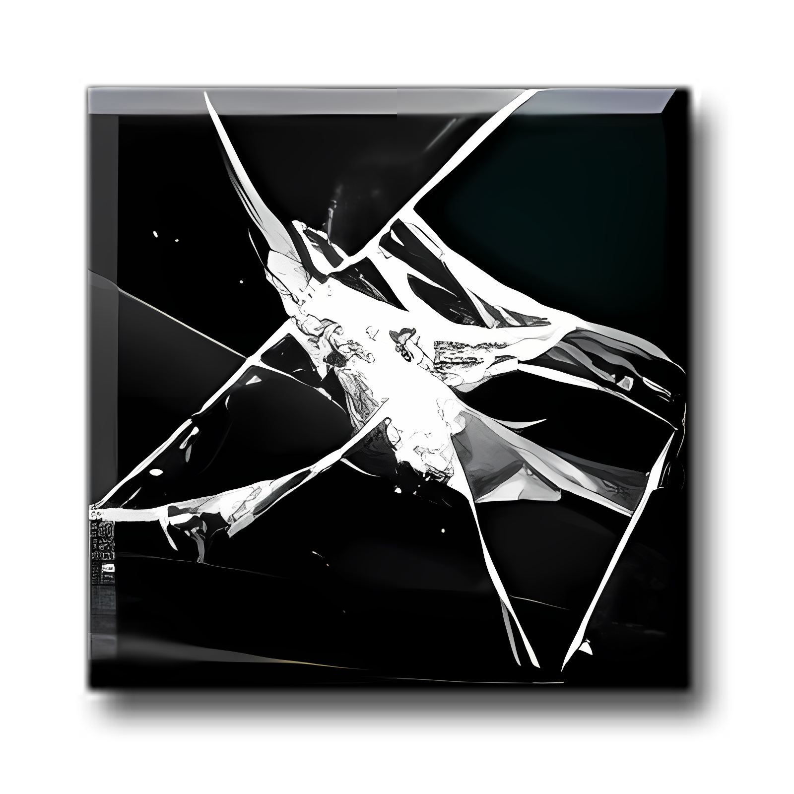 Broken Aero Vista Black Wallpaper