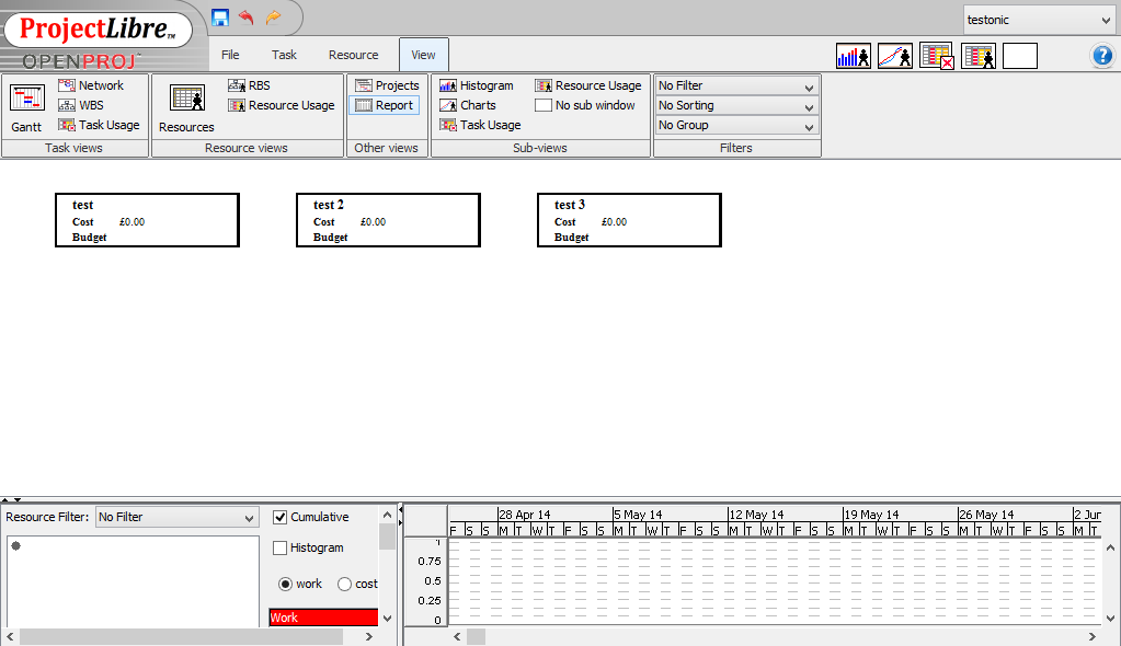 projectlibre templates