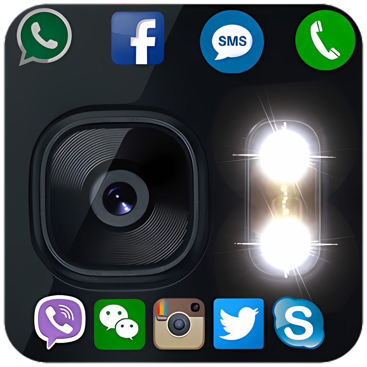Flash Alerts On Call And SMS
