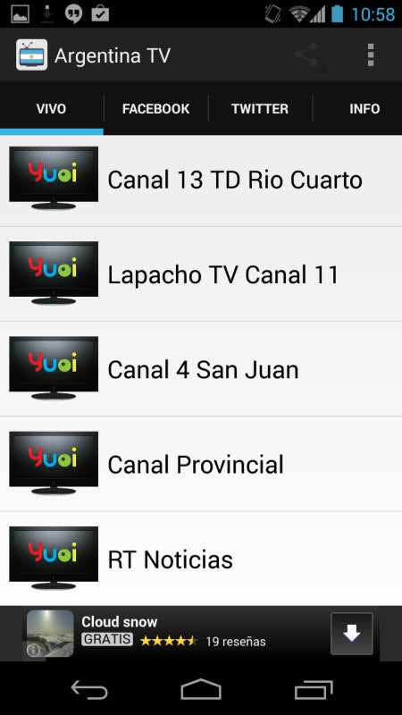 What Canales de tv argentina Canales de tv argentina sorry, can