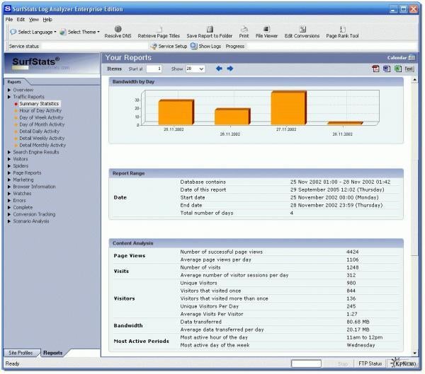 SurfStats Website Traffic Analyzer Descargar SurfStats Website Traffic Analyzer Descargar