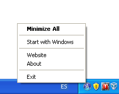 Actual window minimizer