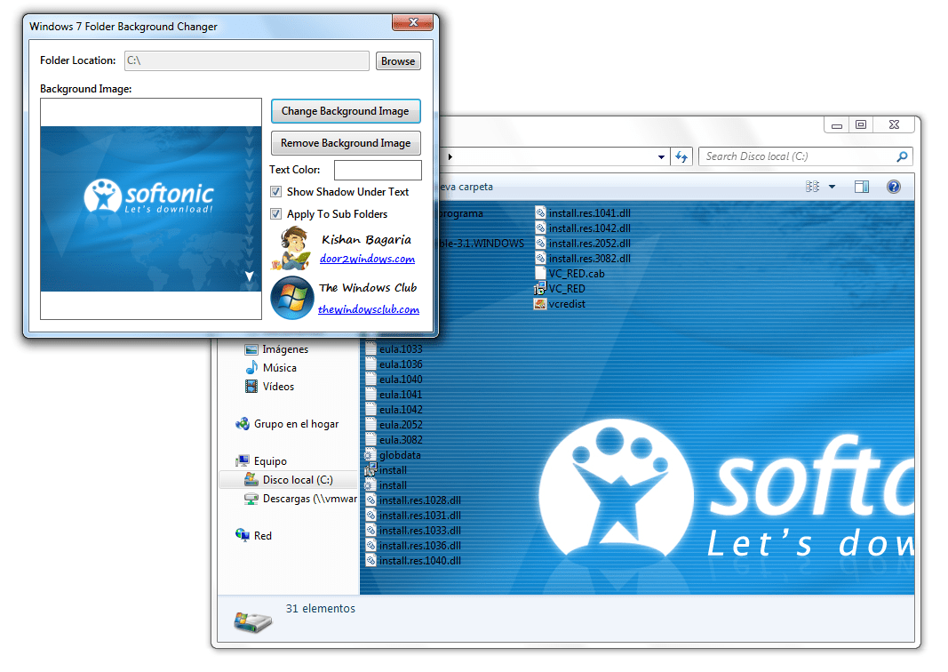 Windows 7 Folder Background Changer Windows Download