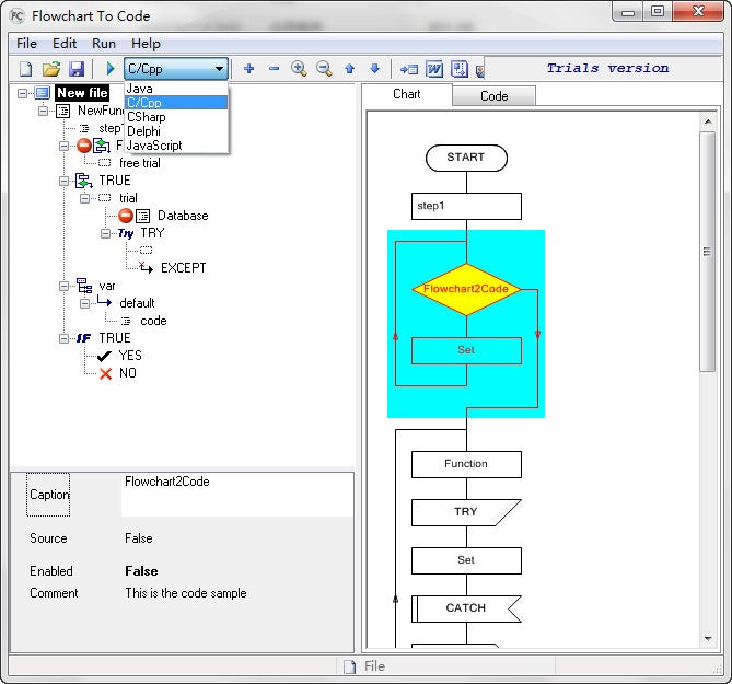 C++ Code Export - Download