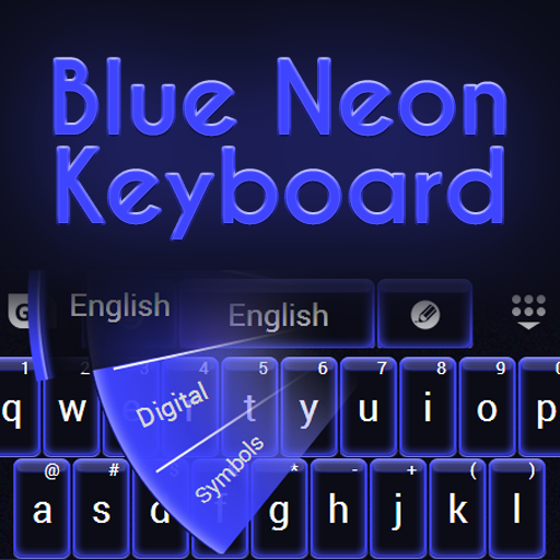 Blue Neon Keyboard