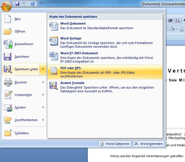 Guardar como – PDF o XPS