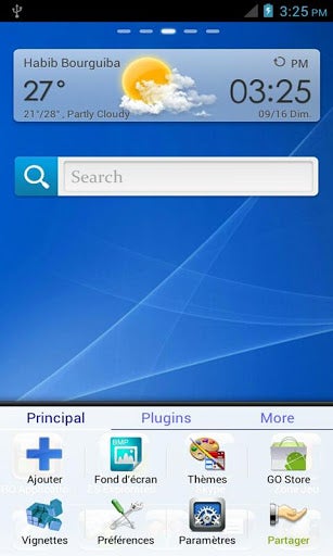 GO Launcher EX (français) pour Android - Télécharger