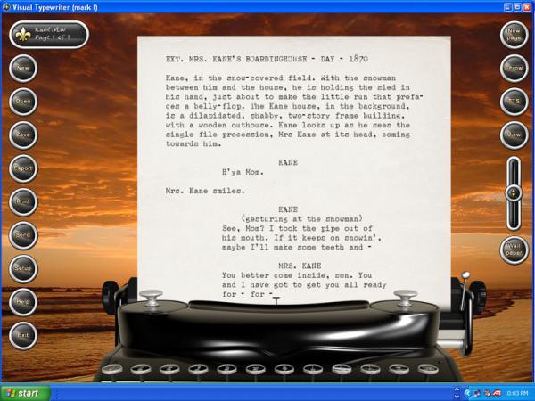 Visual Typewriter