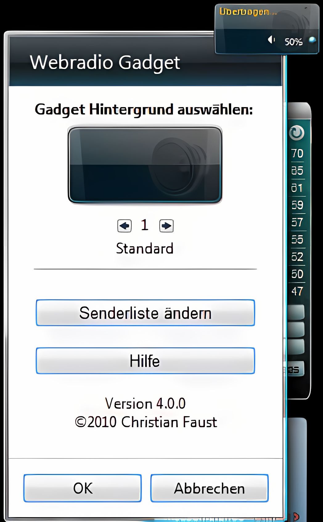 Webradio Gadget