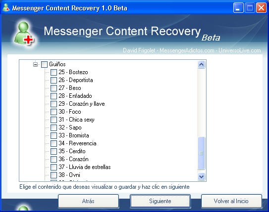 Messenger Content Recovery