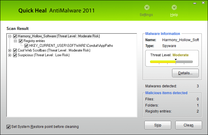 Windows 10 Quick Heal Virus Database full
