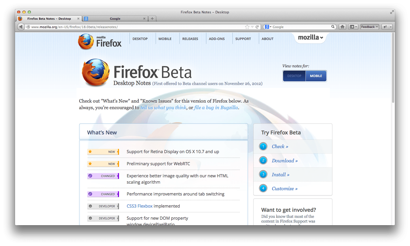 find version info firefox for mac