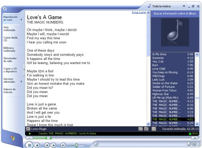 lyrics scrolling app for windows media player