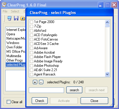 A Windows Gratuit Obtenir Clearprog (1.6.0 Final Build 1042 / 1.6.1 Beta 13 Build 1055) Clearprog-screenshot