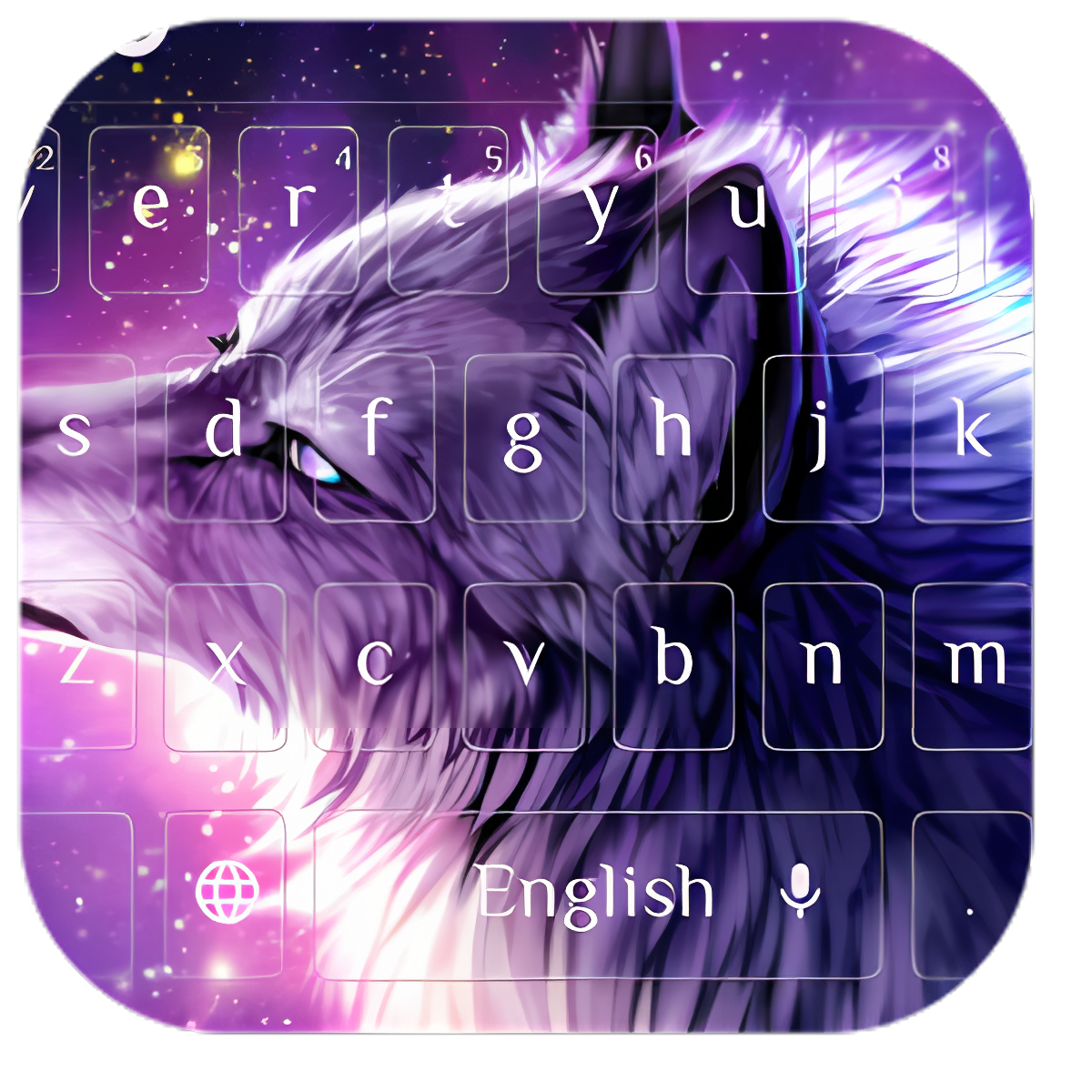 Glamour Cosmos Wolf Keyboard