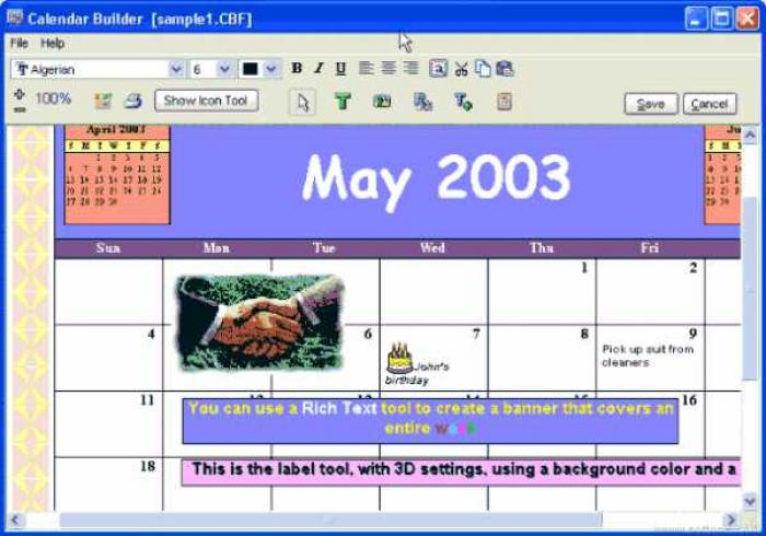 Calendar Builder