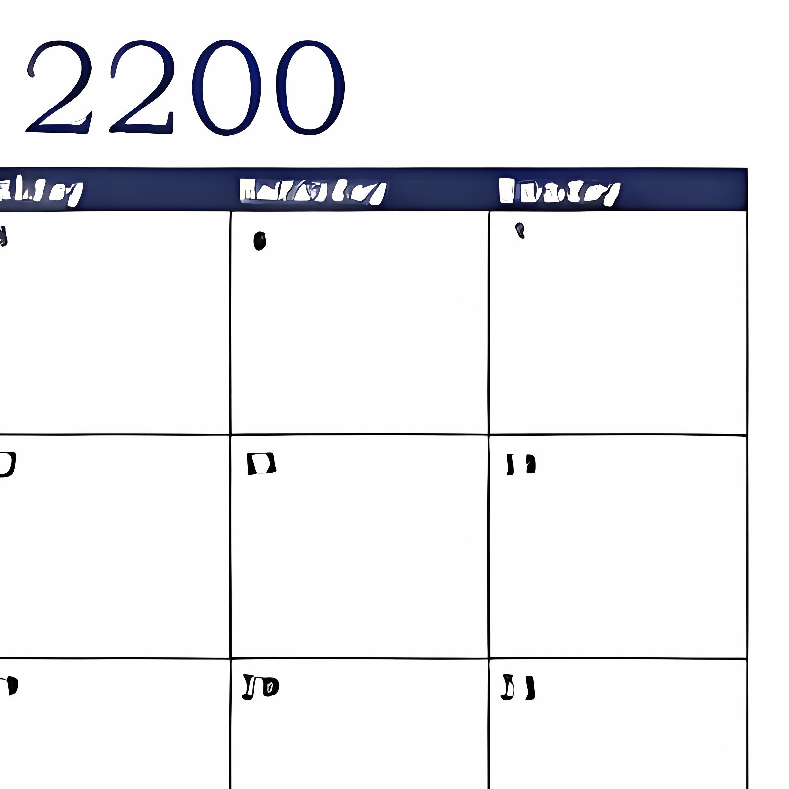 Modèle de Calendrier Mensuel Excel