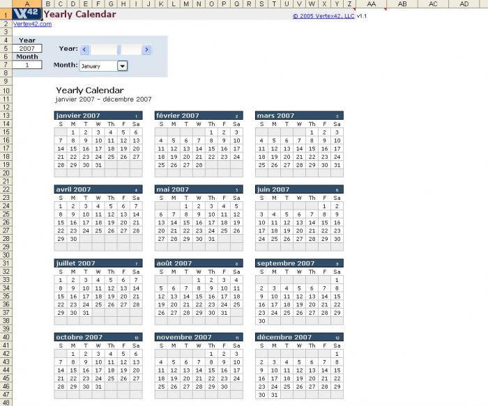calendar template for libreoffice