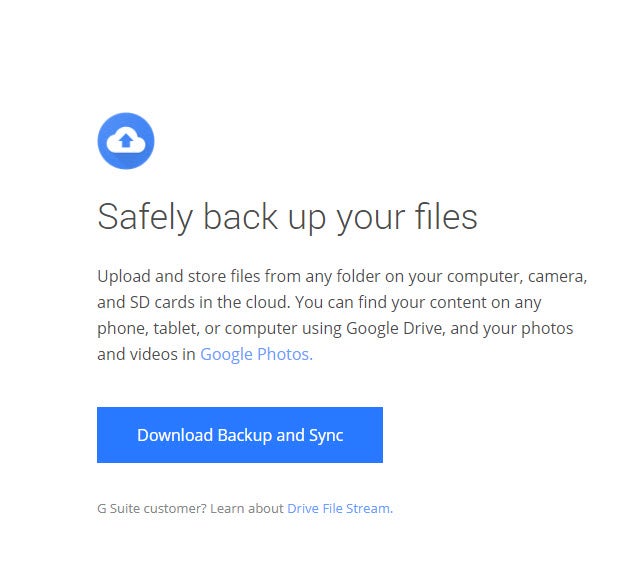 Install backup and sync from google for mac