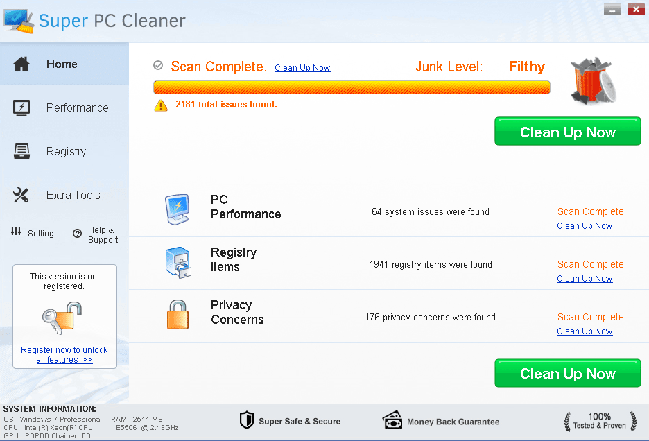 Onesafe pc cleaner scam