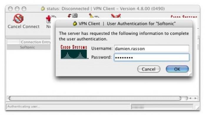 Cisco vpn relay install