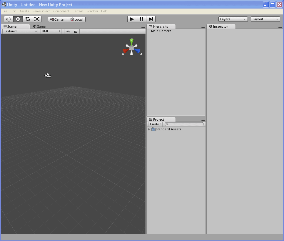 initial unity download